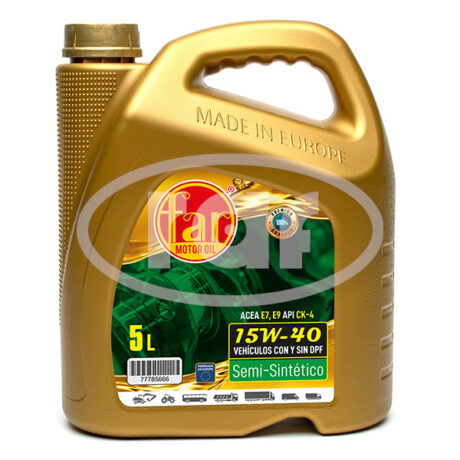 ACEITE 15W40 SEMI SINTETICO 5L ACEITE 15W40 SEMI SINTETICO 5L